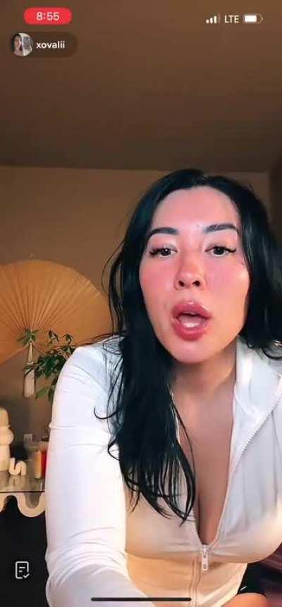 Hapa Korean mixed props up leg