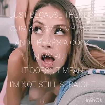 Just because there is cum on your face doesn't mean you're done...