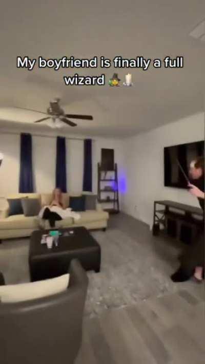 This Harry Potter wand that shoots fire...