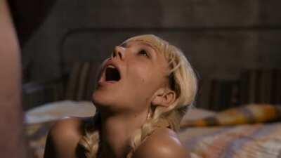 Maggie Gyllenhaal receiving a facial