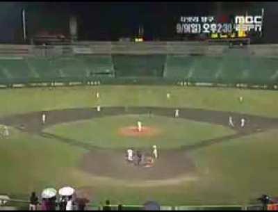 Korean baseball fights are…interesting.