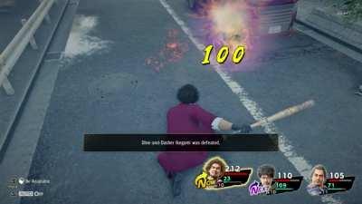 Ichiban’s newest move: have your head fucking crushed by a car