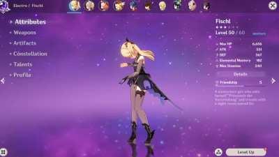 Fischl's new idle animation is so Chunii and adorable!!!