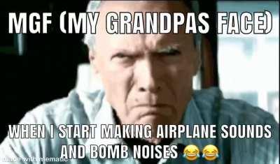 Try this with your grandpa and see what he does 😭😌