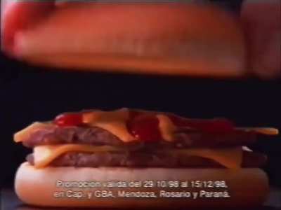Publicidad McDonalds 1998