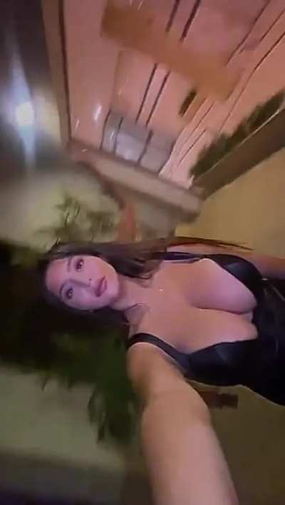 Humbling her friend and the friend hides.