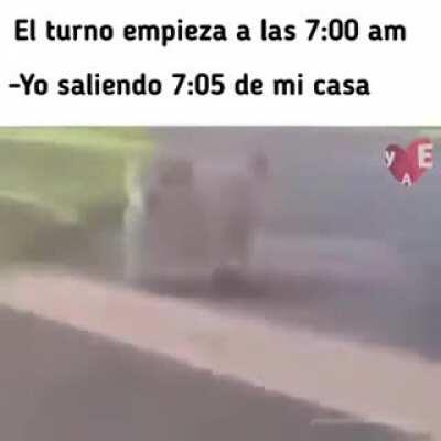 Bien fresco llendo pa la chamba