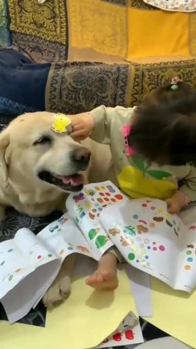 I love my pup furry much