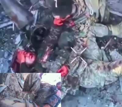 Infamous knife fight between UA and RUS soldier filmed by a drone: GRAPHIC 