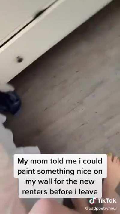 The best painting that could've ever been left