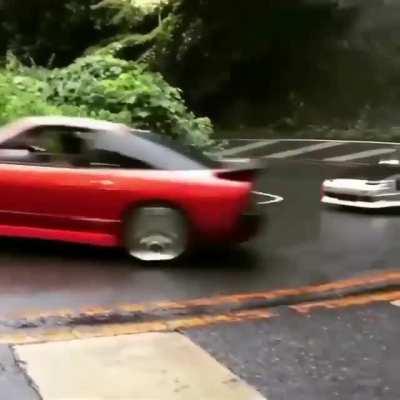 Do you prefer wet or dry touge battles?