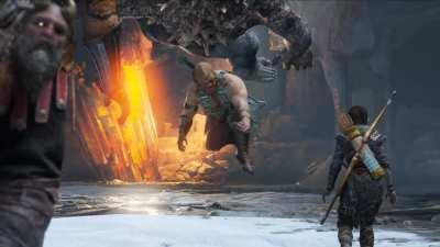 [God Of War] Ogres don't experience gravity the same way the rest of us do.