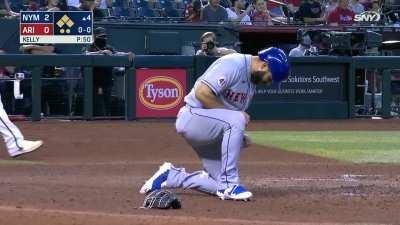 [Highlight] NYM@ARI: Jacob deGrom makes the D-Backs pay for intentionally walking the no. 8 hitter with an RBI single