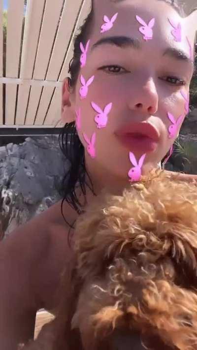 Pink Bikini & Puppy