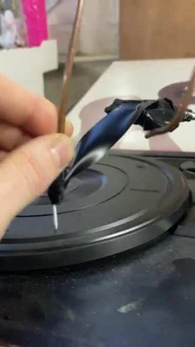 The optimal plastic music disc rotator setup