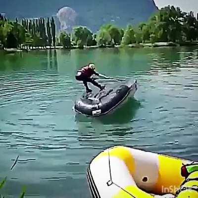 How To Flip An Overturned Raft