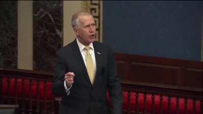 Thom Tillis is fed up with the Putin caucus as well