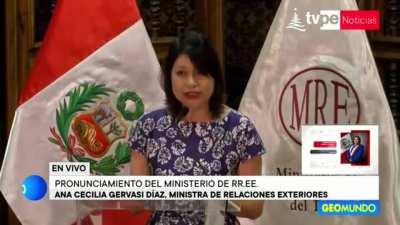 Declaracion de Peru ante El Embajador Mexicano por inteervenir en asuntos internos