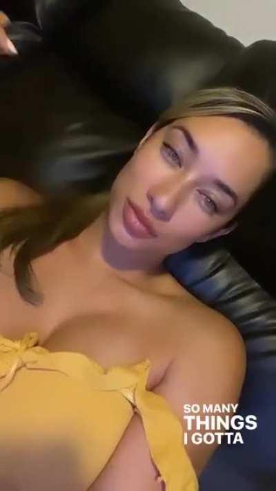 Wish her shirt was lower