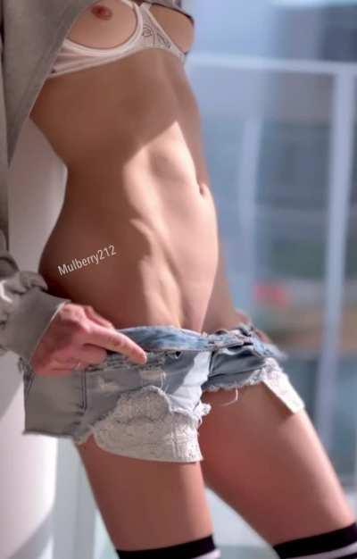 My tiny tits don’t really need a bra.