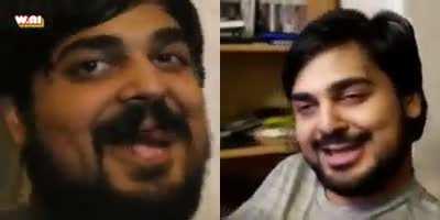 Muta singing with his alternate reality high self