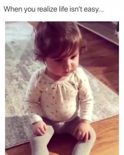 This little girl just had enough.