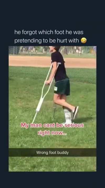 Man needed some attention SMH