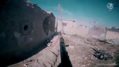 7 minute no context compilation of enemy visible combat footage.