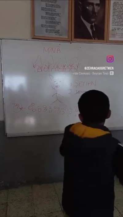 Hakkaride din kültürü öğretmeni şeytan taşlattırdı