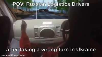 Conscriptovich and his commander escaping the Lyman encirclement (they’re driving towards Izium)