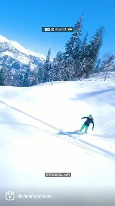 Solang Valley- GoPro mounted on self built FPV drone