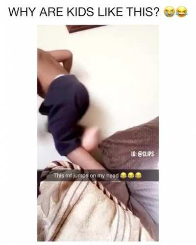 Those little baby feet are vicious