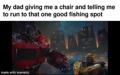 I love fishing with my dad