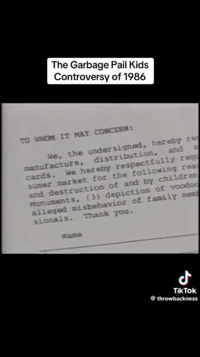 Vintage freakout: Boomers freak out over parody trading cards.