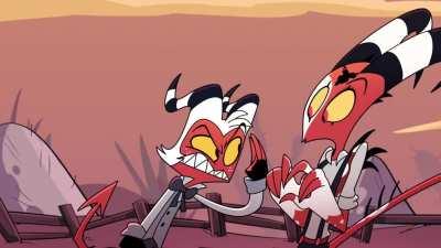 the way Blitzo pokes Moxxie in a split-second after Moxxie says 