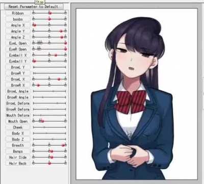 I made a live2d avatar for our Queen