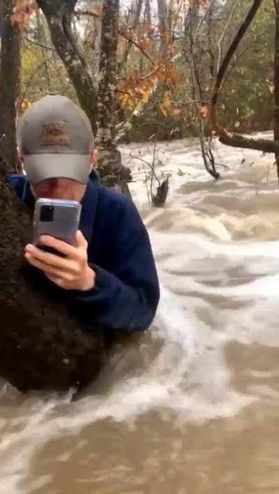 Getting caught in a flash flood