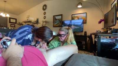 [FFM] Trying to play Ghosts of Tsushima while receiving a double BJ!