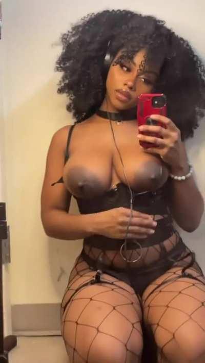 Your face is needed in between my tits