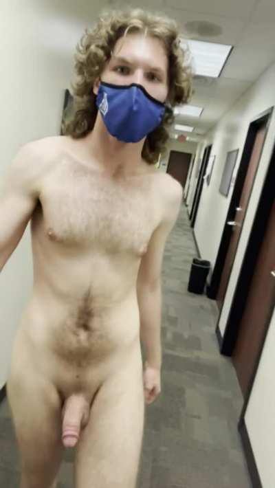 Walking around the halls with teachers in their offices