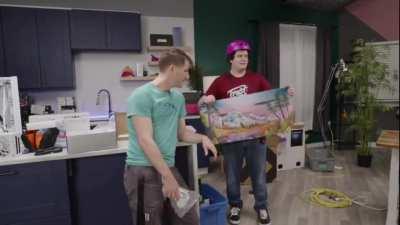 Elijah learns about Bob Ross (rip)