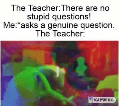 I hate teachers sometimes