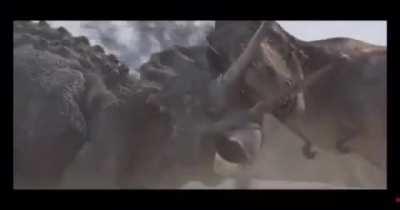 T-Rex dominates a Trike