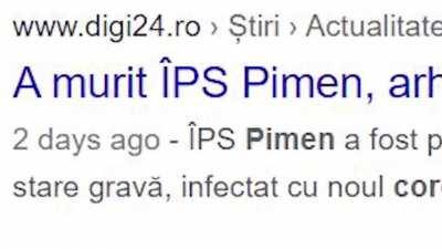 Moartea lui Pimen văzută de Cuza Vodă