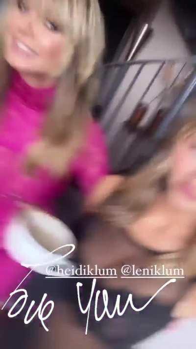 Leni | With Heidi Klum and Wendy Iles | IG Story | October 2023