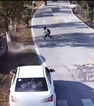 Earned himself a smack from mama