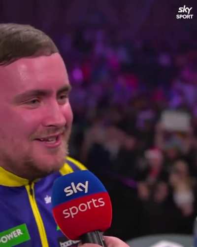 The 18-year-old Luke Littler turns on Ally Pally crowd for being booed after reaching QFs at World Darts Championship: "I'm not bothered, really not bothered. You guys pay for tickets that pay for my prize money so thank you. Thank you for my money, thank