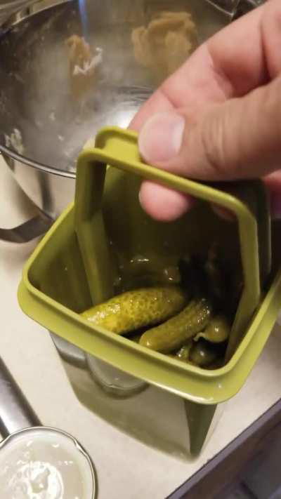 1970s Tupperware pickle jar! 