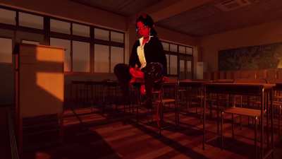 Futa succubus teacher sprays load in the classroom (oc)