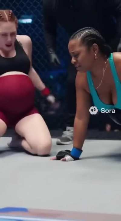 Two pregnant women enter the arena as someone unexpected happens
